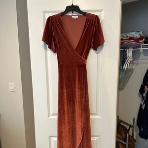 Dusty Rose Wrap Dress